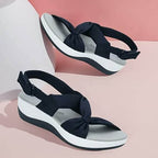 Komfort-Sandalen mit Schleife – rutschfest und leicht