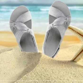 Komfort-Sandalen mit Schleife – rutschfest und leicht