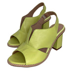 Ledersandalen mit Absatz und Komfortfussbett