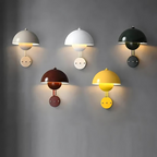 Moderne LED-Wandleuchte Metall mit Pilzdesign
