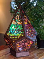 LED Tischlampe Sterne-Muster Bohemian Stil