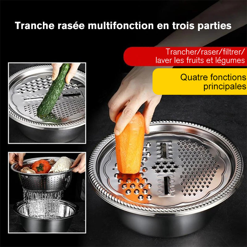 Edelstahl-Küchensieb-Set – Multifunktional zum Waschen, Sieben und Abtropfen