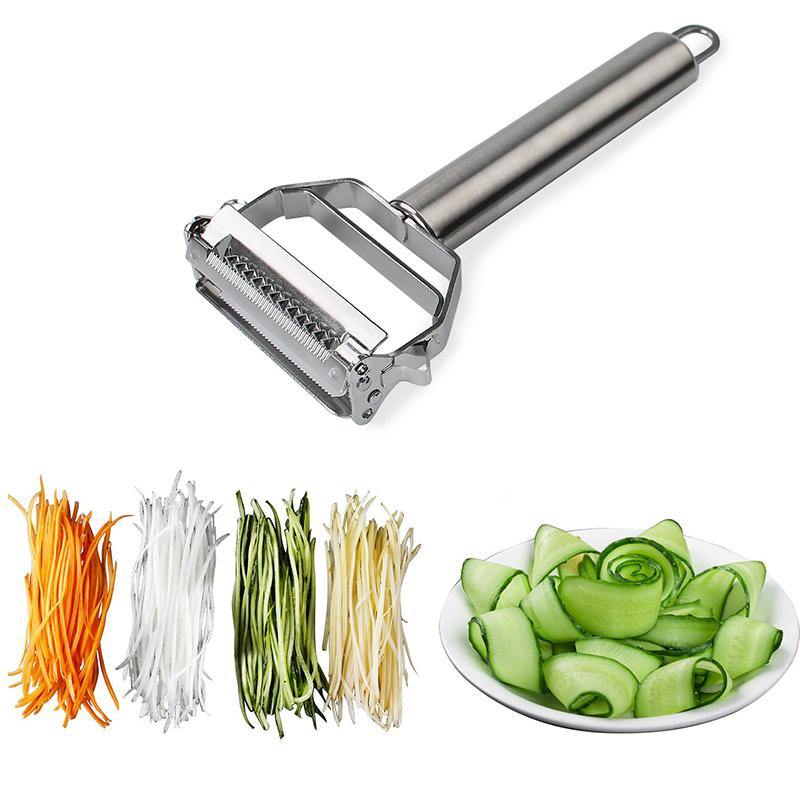Gemüseschäler Edelstahl mit Julienne-Klinge