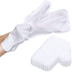Reinigungshandschuhe mit Fischschuppenmuster – Bambusfaser - 10er-Set