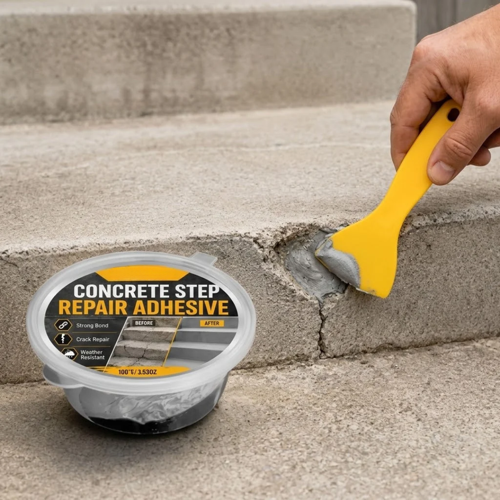 Beton-Reparaturmasse für Risse und Stufen