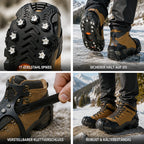 Schuhspikes für Eis und Schnee, rutschfest mit 11 Edelstahlspitzen, 1 Paar
