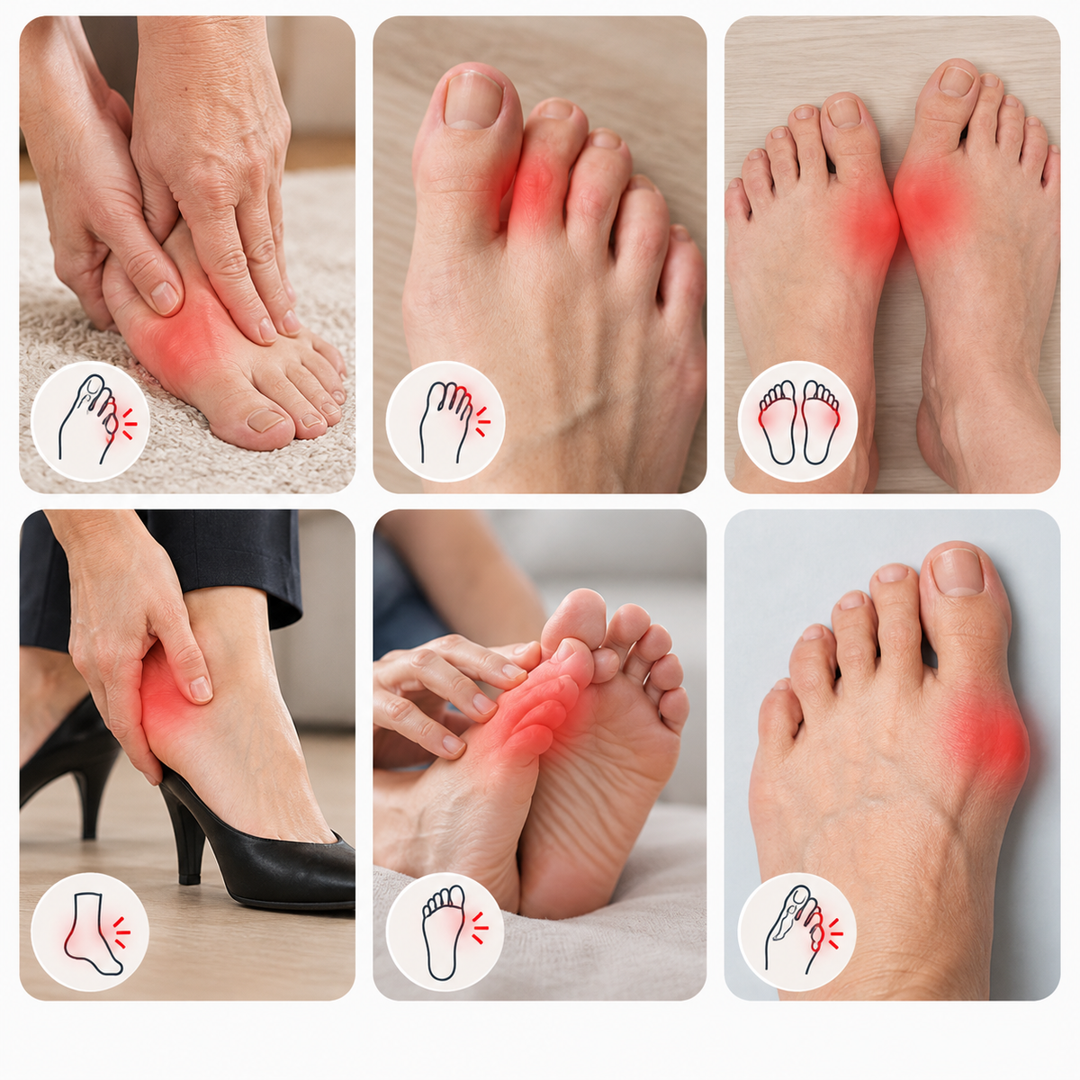 Zehenkorrektur-Bandage mit EMS-Stimulation
