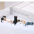 Mini Katzen Figuren Set mit 5 verschiedenen Posen