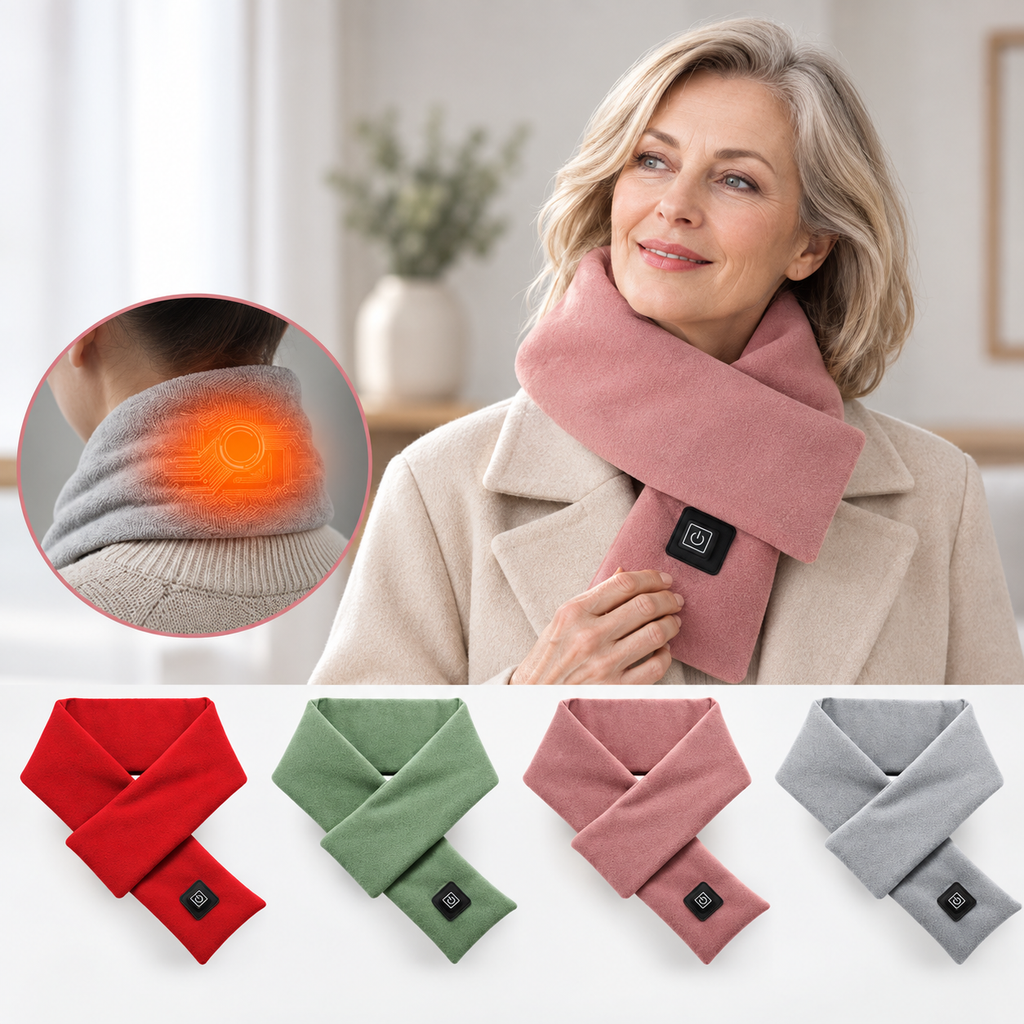 Heizschal Fleece mit 3 Wärmestufen