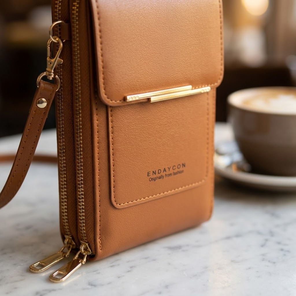 Handytasche Umhängetasche mit Touchscreen-Fach