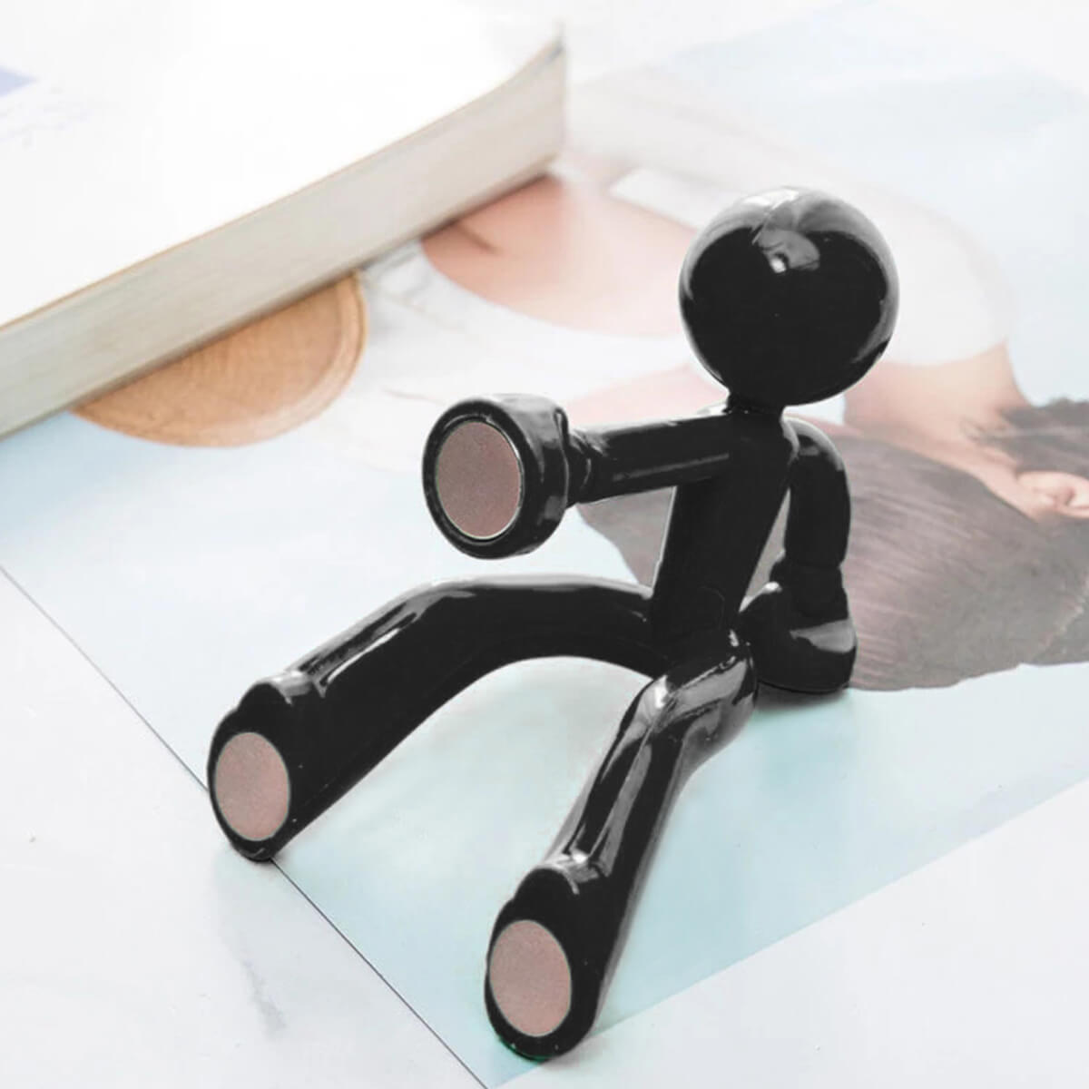 Magnetischer Schlüsselhalter mit Wandmontage – Schwarz