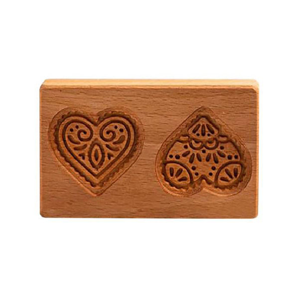 Holz-Keksform mit handgeschnitzten Tiermotiven