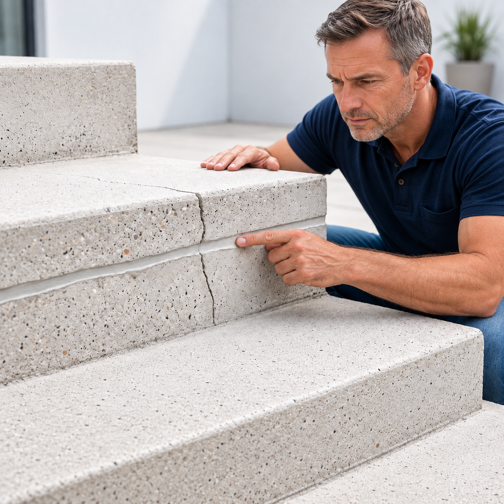 Beton-Reparaturmasse für Risse und Stufen
