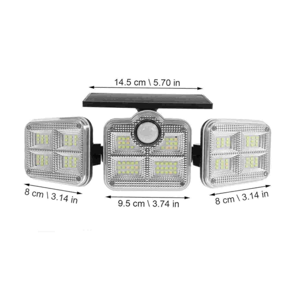 Solar-Aussenstrahler mit Bewegungsmelder – 200W LED Flutlicht