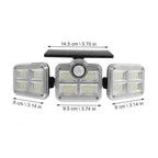 Solar-Aussenstrahler mit Bewegungsmelder – 200W LED Flutlicht