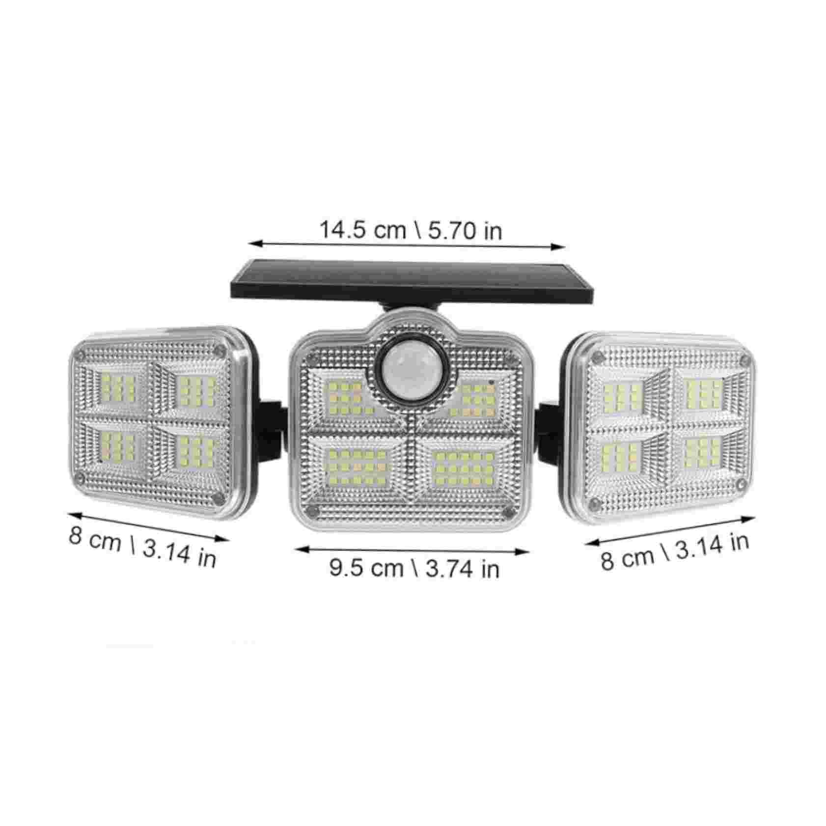 Solar-Aussenstrahler mit Bewegungsmelder – 200W LED Flutlicht
