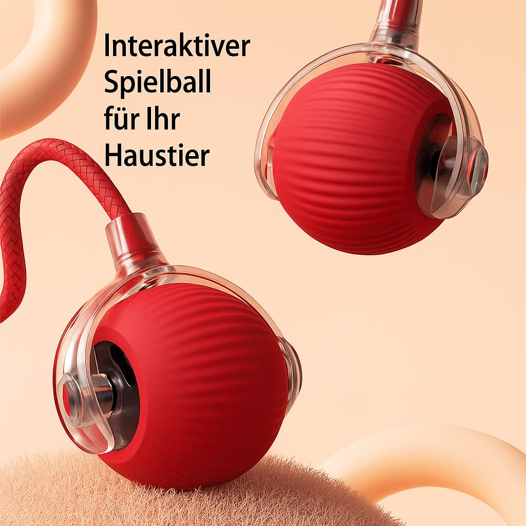 Automatischer Spielball für aktive Haustiere