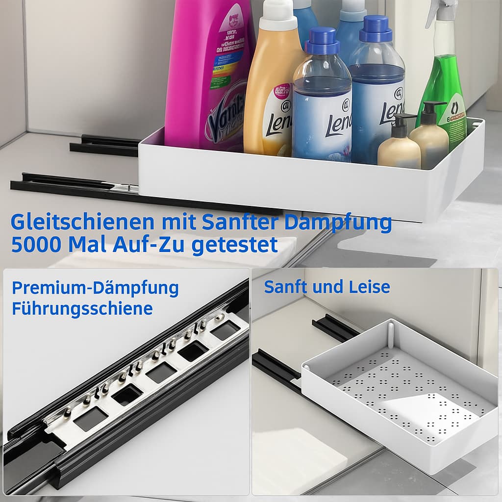 Ausziehbarer Schrank-Organizer | Platzsparend & ohne Bohren