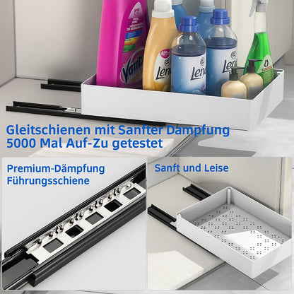 Ausziehbarer Schrank-Organizer | Platzsparend & ohne Bohren