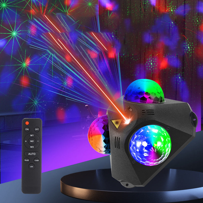 Disco-Projektor mit Laser und 720° Rundumlicht