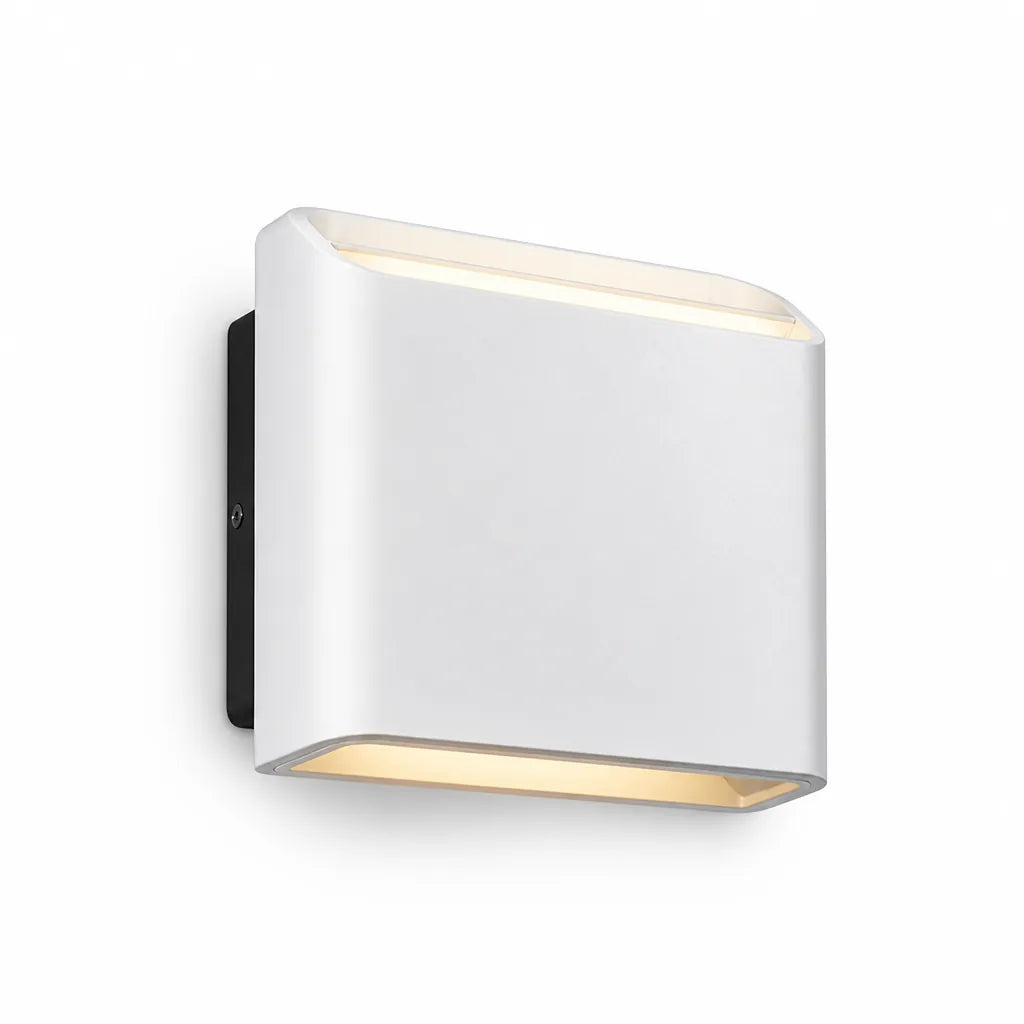 LED-Wandleuchte mit 360° drehbarem Licht und beidseitigem quadratischem Lichteffekt, wasserabweisend