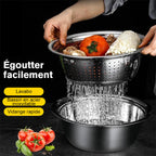 Edelstahl-Küchensieb-Set – Multifunktional zum Waschen, Sieben und Abtropfen