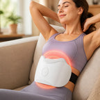 Bauchmassagegerät mit Wärme und Vibrationsmassage, kabellos mit Akku