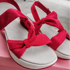 Komfort-Sandalen mit Schleife – rutschfest und leicht