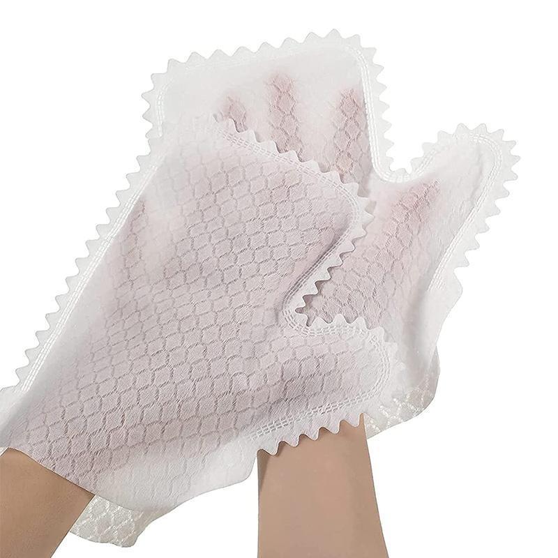 Reinigungshandschuhe mit Fischschuppenmuster – Bambusfaser - 10er-Set