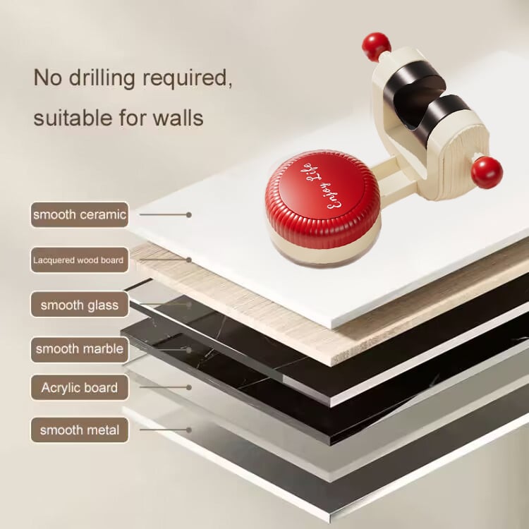 Duschkopfhalterung | flexible 360°-Drehung ohne Bohren