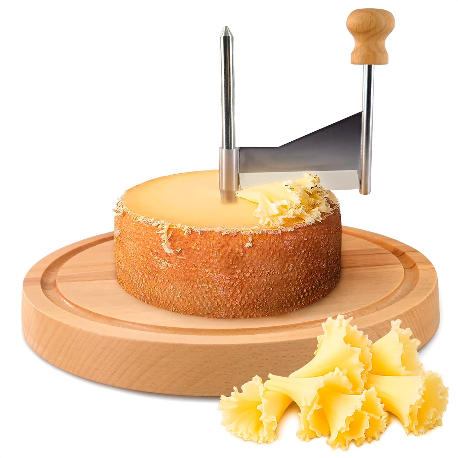 Käse-Hobel mit Edelstahl-Klinge – Elegante Rosetten