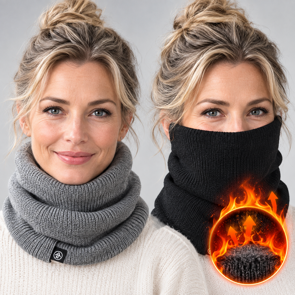 Multifunktions-Schlauchschal mit Fleece-Futter