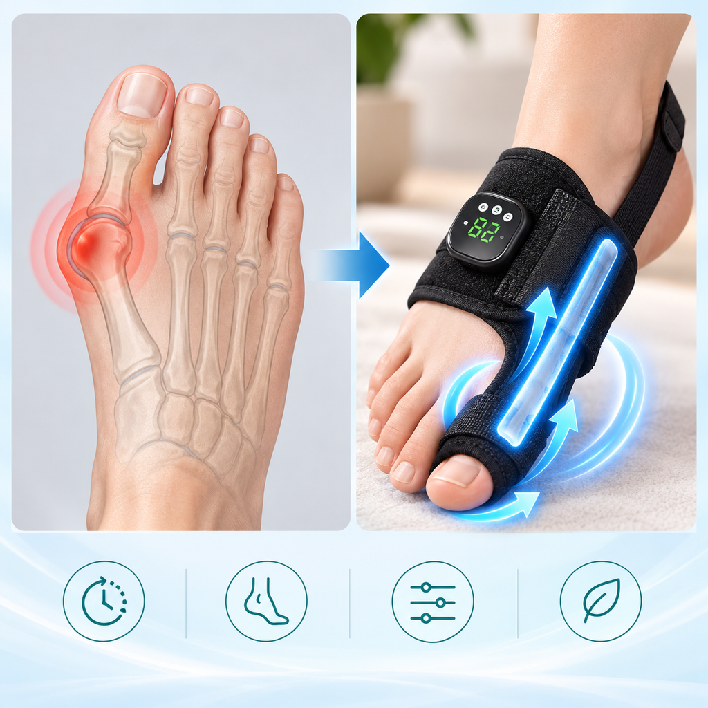 Zehenkorrektur-Bandage mit EMS-Stimulation