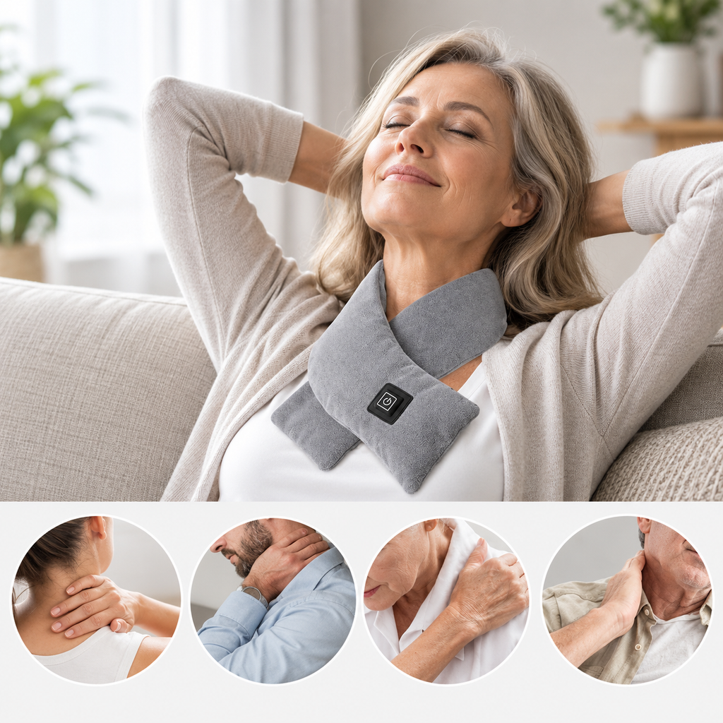 Heizschal Fleece mit 3 Wärmestufen