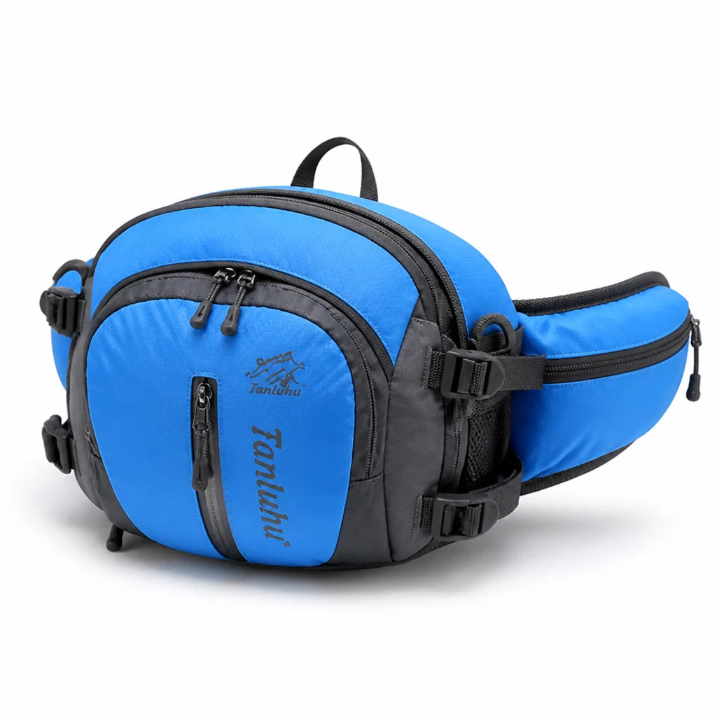 Bauchtasche mit Flaschenhalter, ultraleicht und wasserdicht, rutschfester Sitz