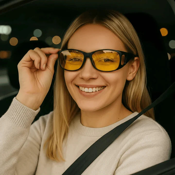 Nachtfahrt-Überbrille mit polarisierten Gläsern