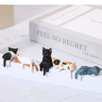 Mini Katzen Figuren Set mit 5 verschiedenen Posen