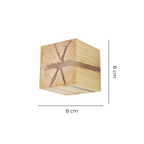 Holz-Wandleuchte mit LED-Beleuchtung
