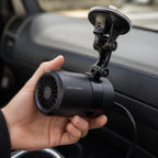 Auto Heizlüfter und Frontscheiben-Entfroster, 12 V, 150 W, mit 360 Grad verstellbarer Halterung