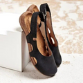 Orthopädische Damensandalen mit geschlossenem Design