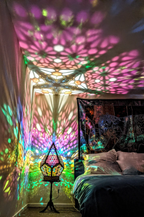 LED Tischlampe Sterne-Muster Bohemian Stil