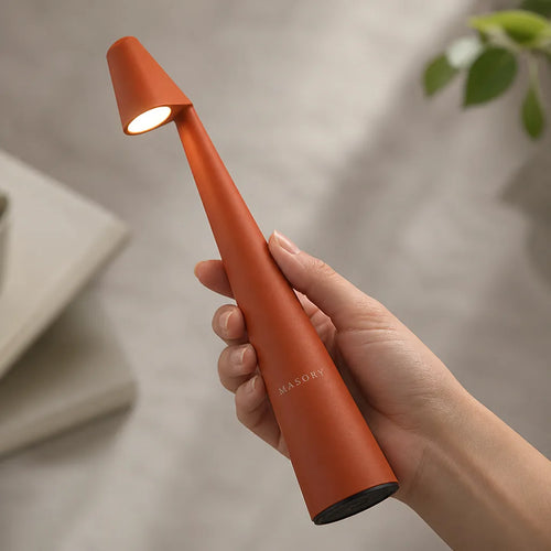 Akku-Tischlampe aus Aluminium, kabellos mit 3-stufigem Touch-Dimmer und USB-Aufladung