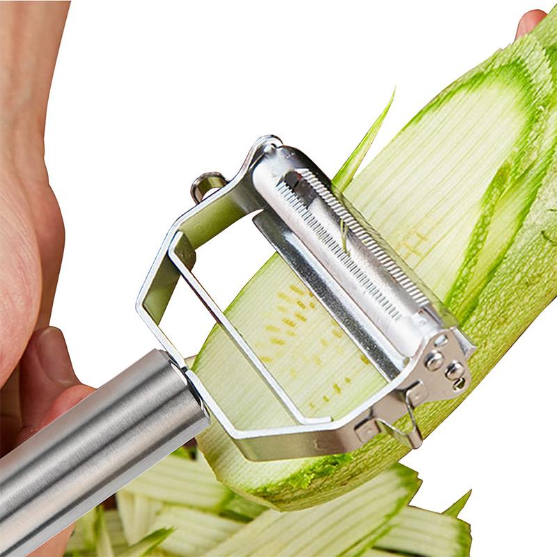 Gemüseschäler Edelstahl mit Julienne-Klinge