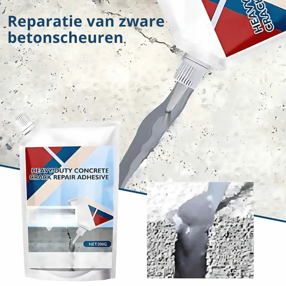 Beton-Reparaturkleber für Risse – Wasserdicht und wetterfest
