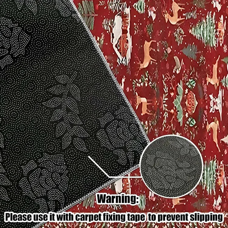 Weihnachts-Teppich | Rutschfest & kuschelig, pflegeleicht