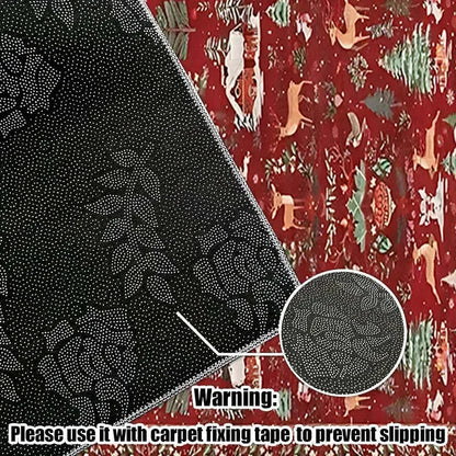 Weihnachts-Teppich | Rutschfest & kuschelig, pflegeleicht