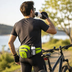 Bauchtasche mit Flaschenhalter, ultraleicht und wasserdicht, rutschfester Sitz