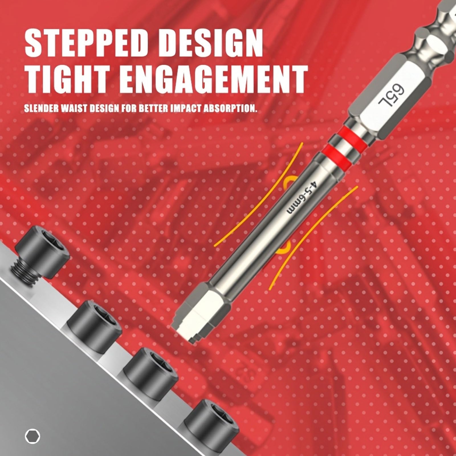 Magnetische Sechskant-Bits mit Pagoden-Design