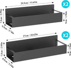 Magnetisches Gewürzregal-Set aus pulverbeschichtetem Metall