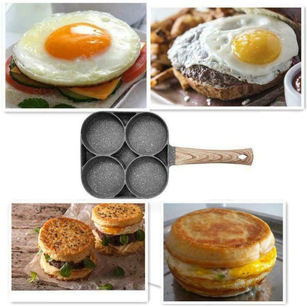 Omelette-Pfanne mit 4 Mulden – Antihaftbeschichtung